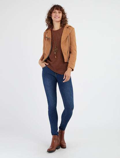 Jean skinny taille standaard - Blauwe denim