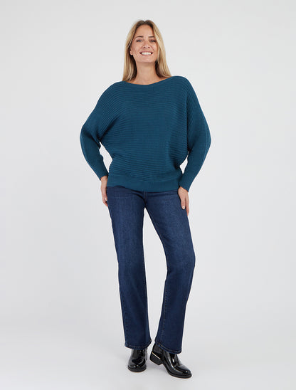 Recht gesneden gebleekte jeans - Blauw