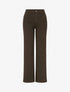 Jean wide leg coupe droite - Marron - 1