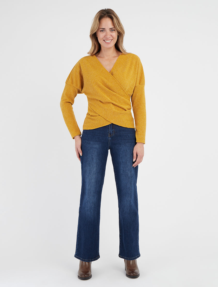 Jean met hoge taille - Blauw