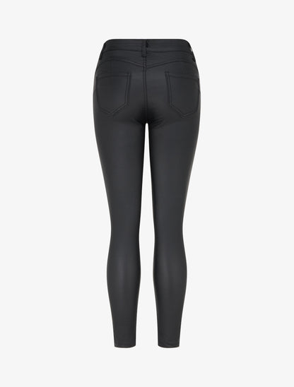 Jean push up enduit - Noir - 2