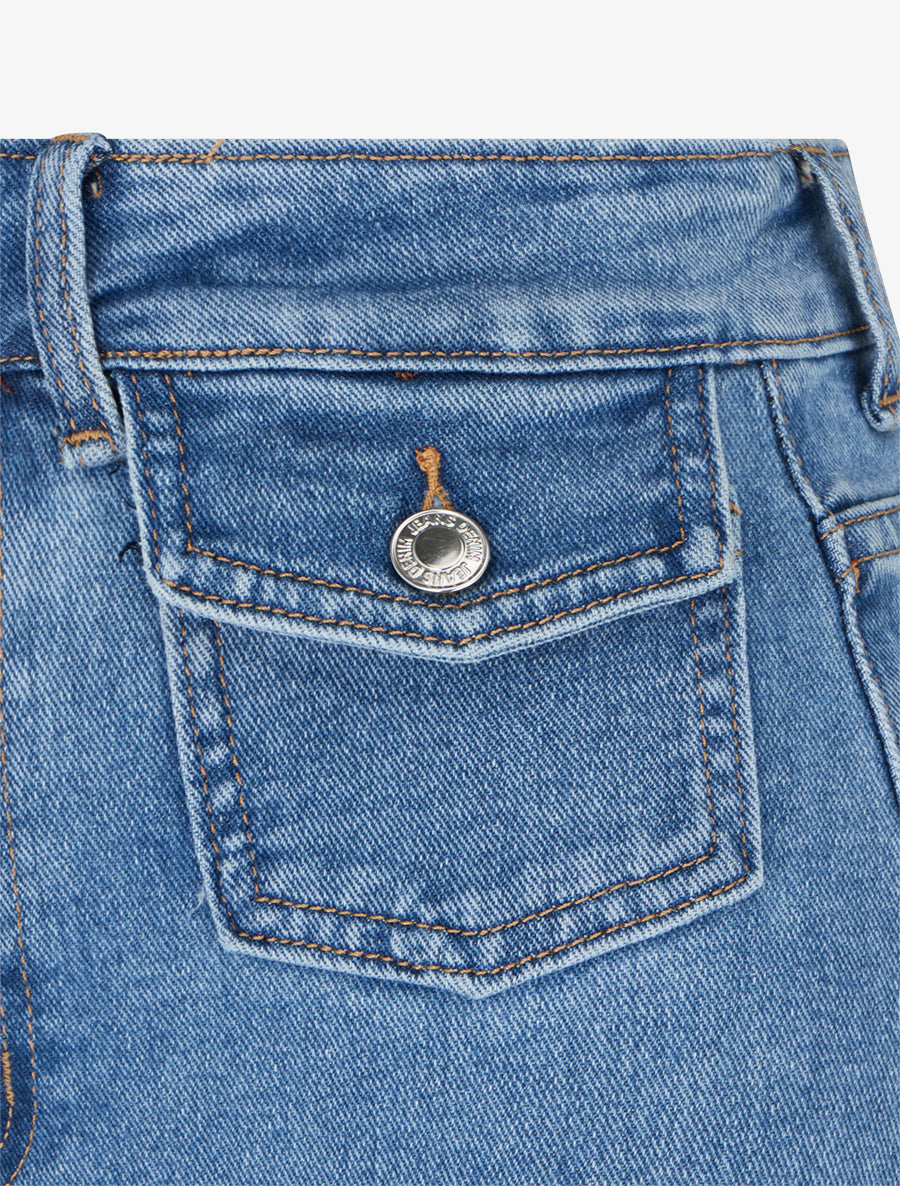 Jean ample à poches plaquées - Bleu clair - 3