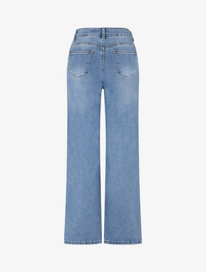 Jean push-up wide leg - Bleu clair - 2