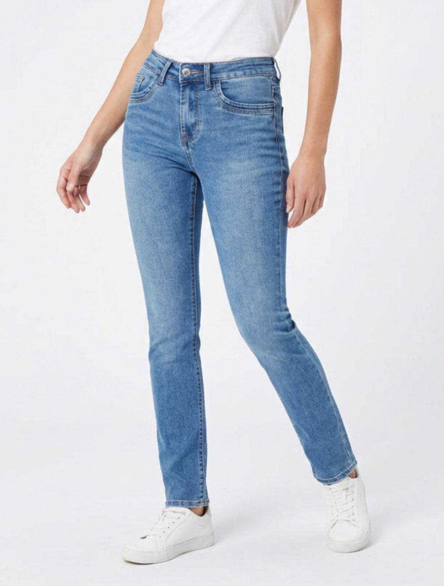 Jean klassieke slim fit - Blauw