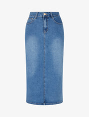 Jupe en jean fendue à l&