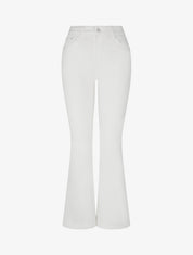 Jean flare push-up à taille haute - Blanc - 1