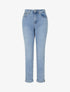 Jean mom taille haute - Bleu clair - 1