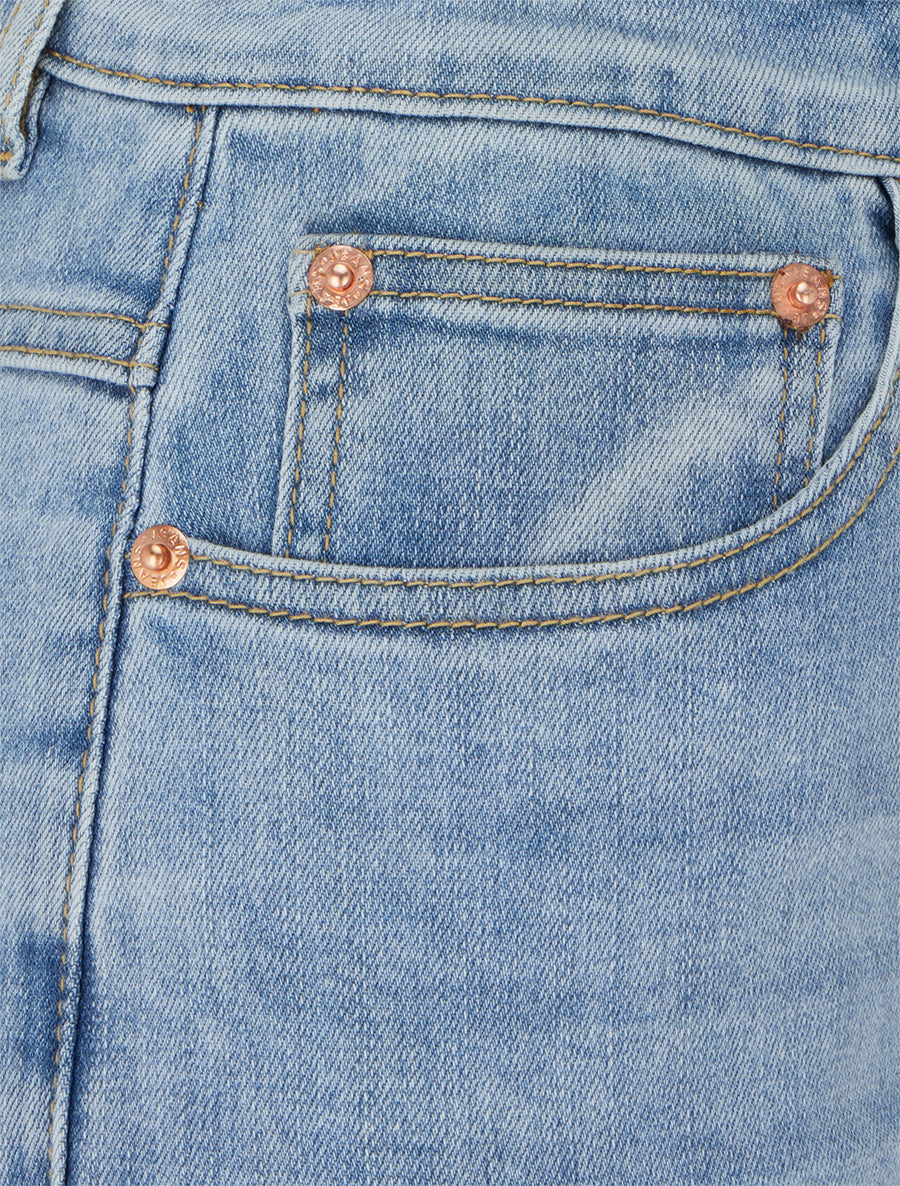 Jean mom taille haute - Bleu clair - 3