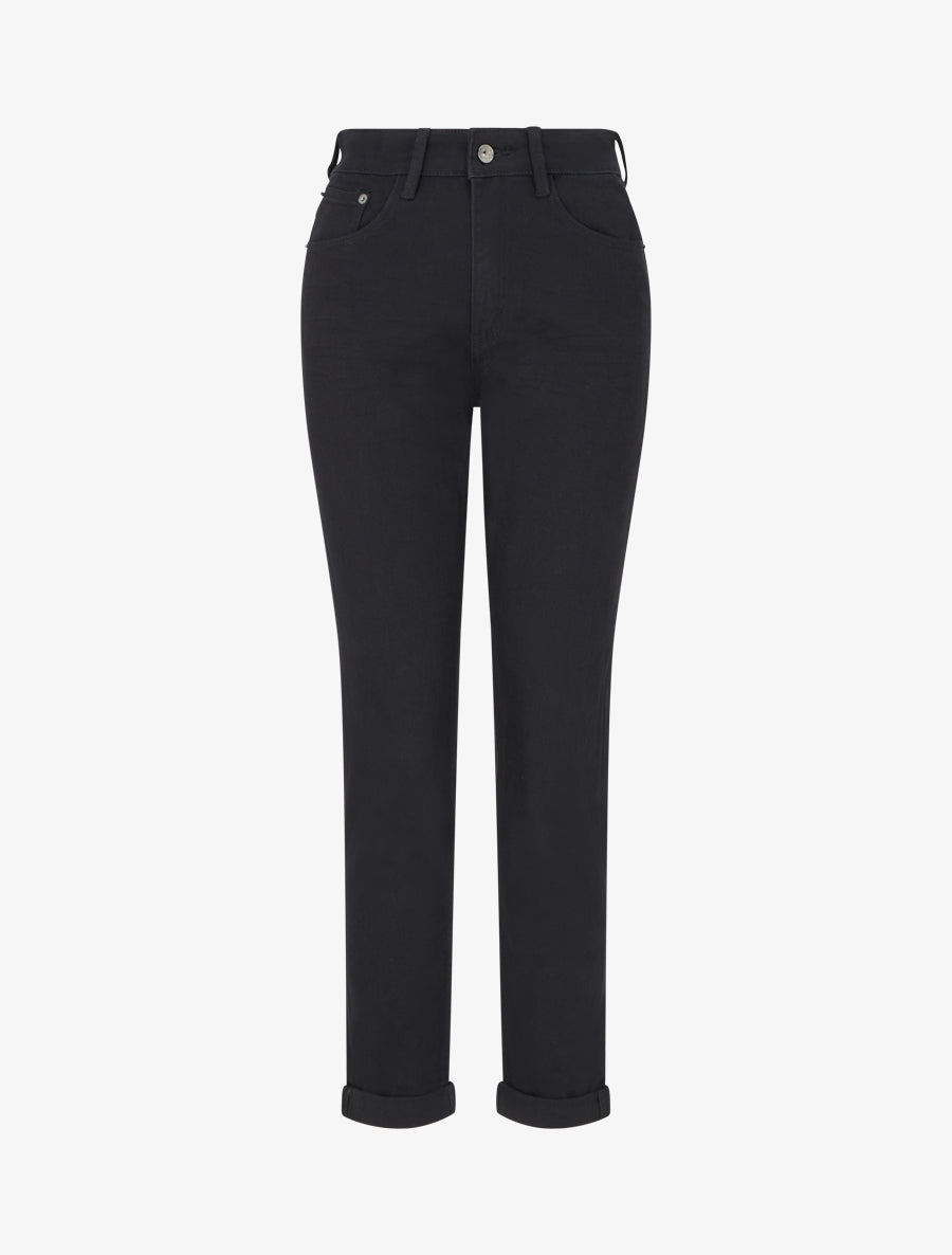 Jean mom taille haute - Noir - 1