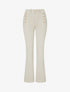 Jean droit taille standard boutonnée - Beige - 1