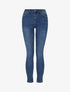 Jean skinny à poches strassées - Bleu - 1