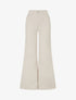 Jean wide leg coupe droite - Beige - 1