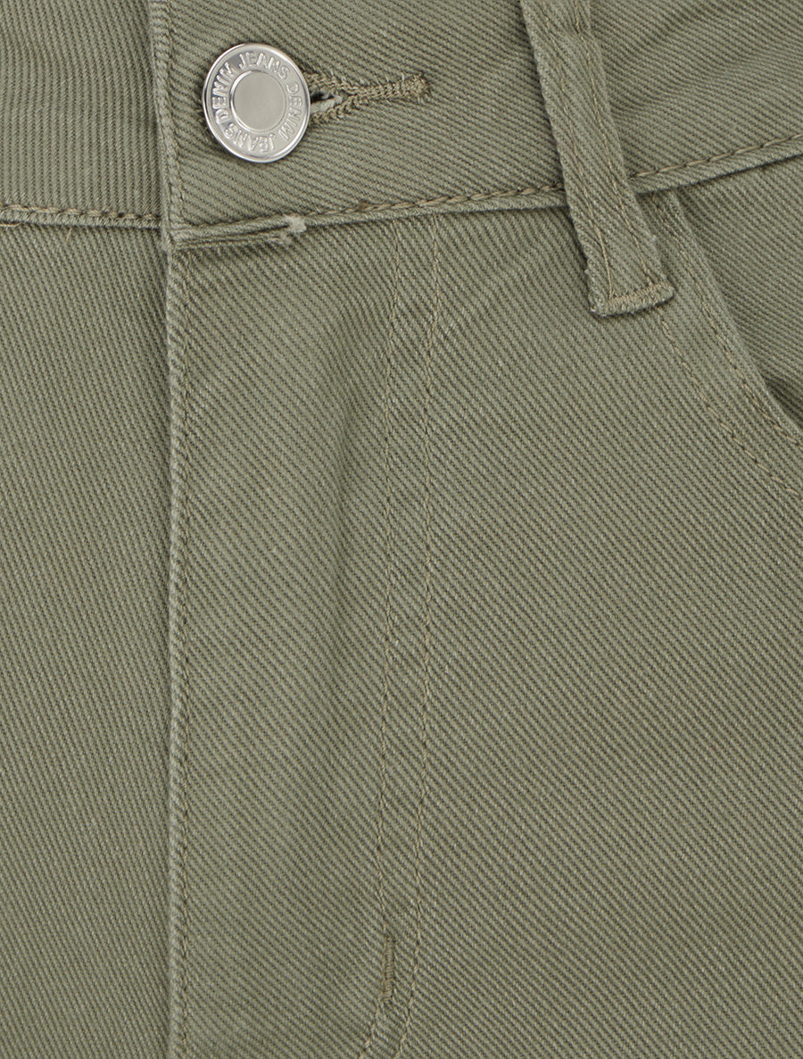 Jean wide leg coupe droite - Kaki - 3