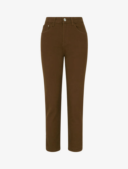 Jean mom uni - Marron - 1