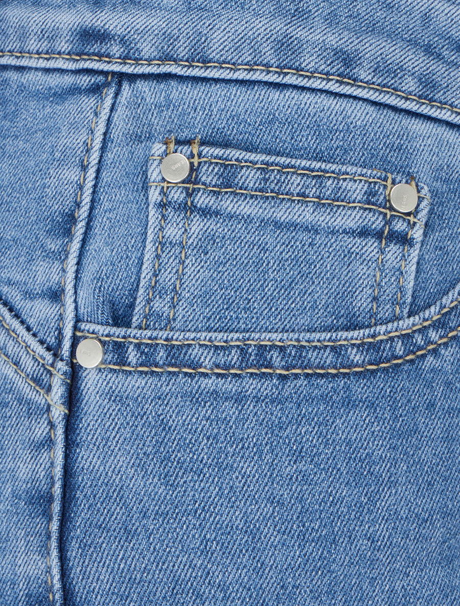 Jean wide leg grande taille - Bleu - 3