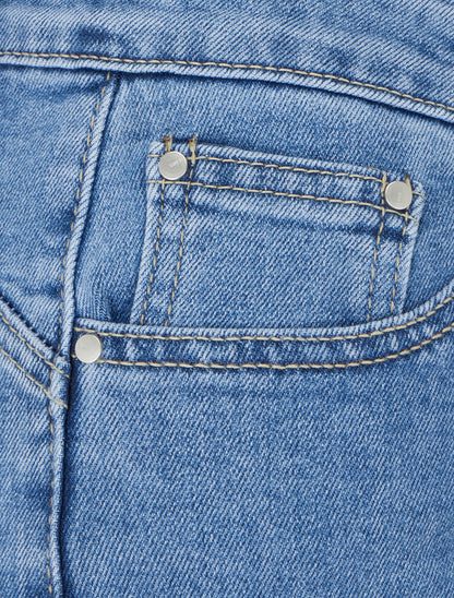 Jean wide leg grande taille - Bleu - 3