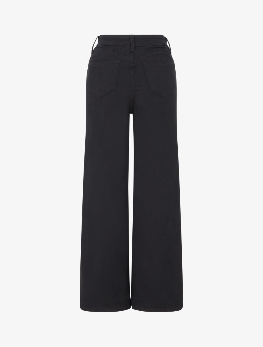 Jean grande taille uni coupe droite - Noir - 2