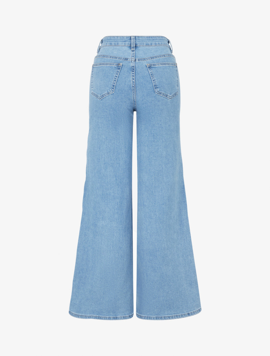 Jean push up à 4 poches coupe droite - Bleu - 2