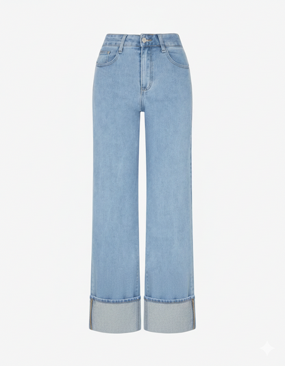 Jean heeft vier zakken. - Blauw