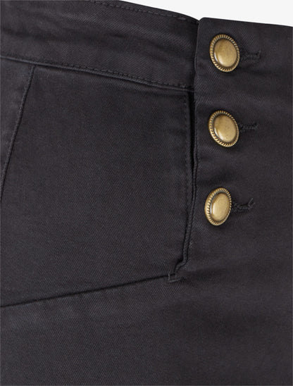 Jean à fermeture boutonnée coupe droite - Noir - 3