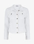 Veste en jean ajustée - Blanc - 1