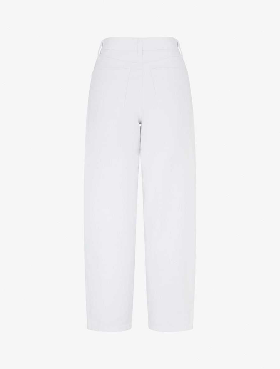 Jean met rechte snit - Wit