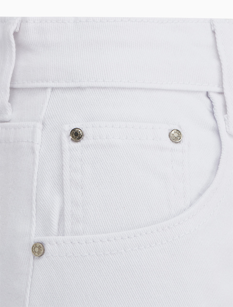 Jean met rechte snit - Wit