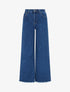 Jean standard à bords effilochés coupe ample - Bleu denim - 1