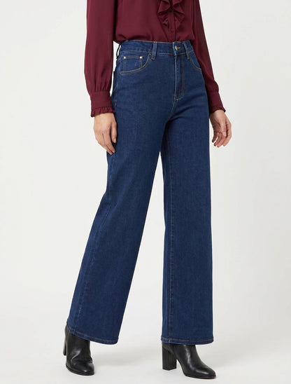 Jean standaard met wijde pijpen - Blauw