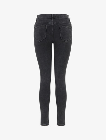 Jean skinny stretch à taille haute - Gris anthracite - 2