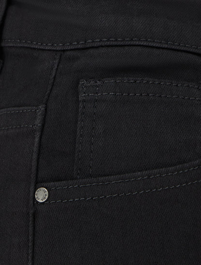 Jean uni coupe droite - Noir - 3