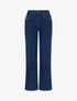 Jean à poches cloutées wide leg - Noir - 1