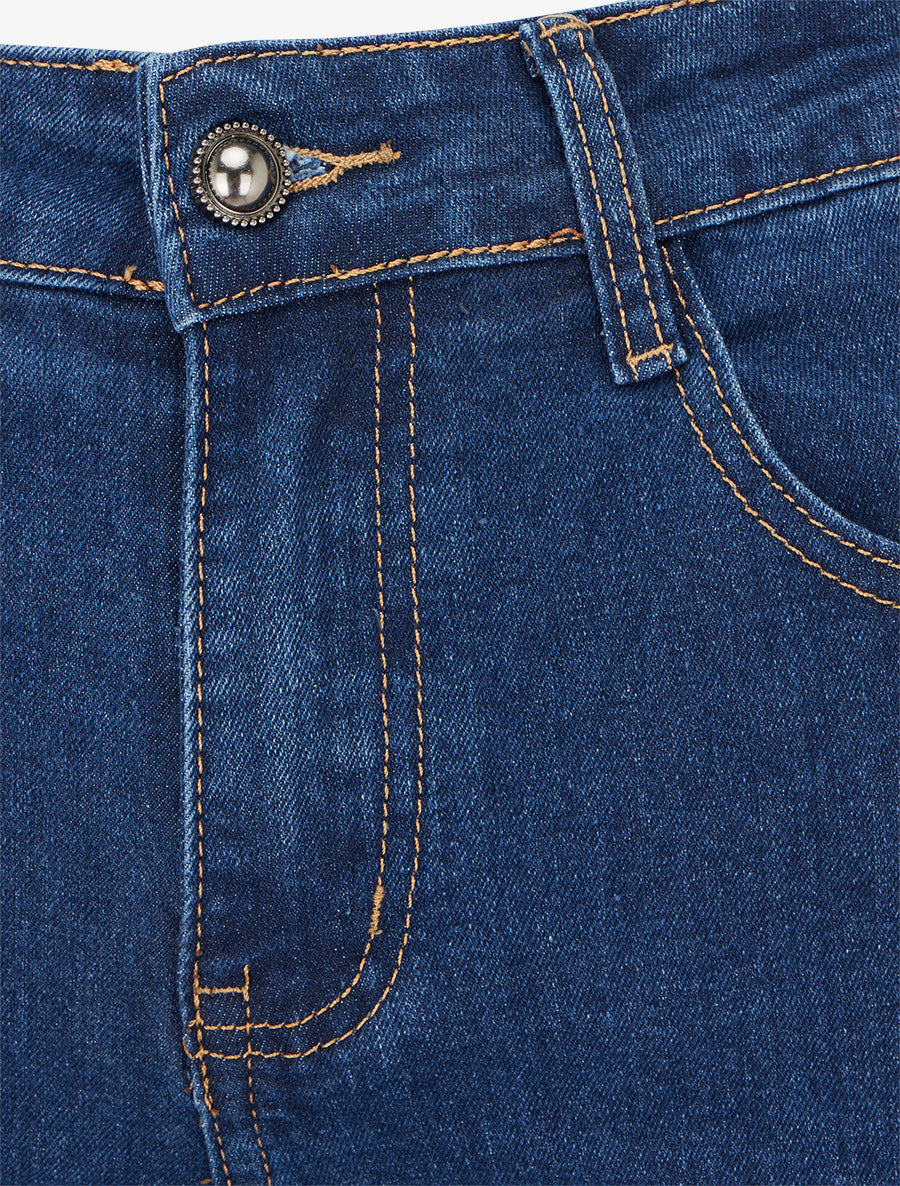 Jean classique wide leg - Bleu denim - 3