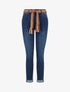 Jean à revers coupe skinny - Bleu denim - 1