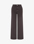 Jean uni wide leg - Marron/gris - 1