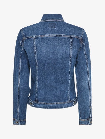 Veste en jean coupe droite - Bleu denim - 2