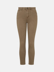 Jean uni coupe skinny - Taupe foncé - 1