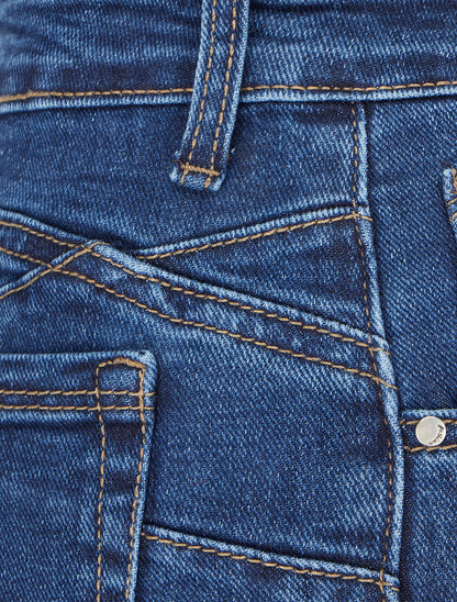 Jean skinny grande taille taille haute - Bleu denim - 3