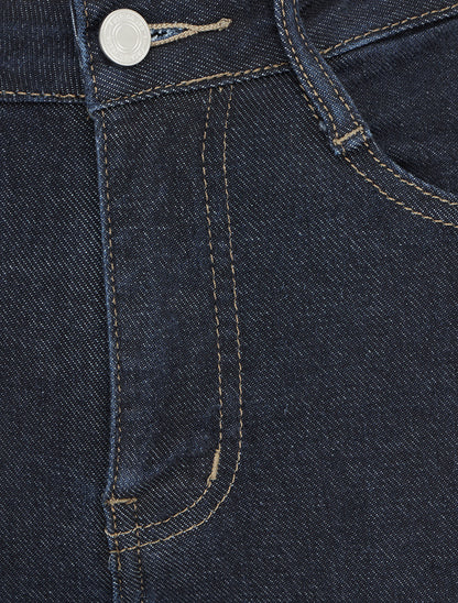 Jean skinny taille haute - Bleu brut - 3