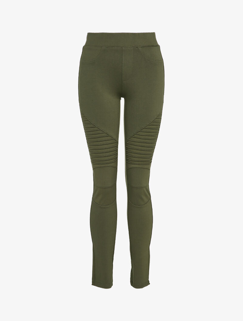 Legging à cuisses stylisées - Kaki - 4