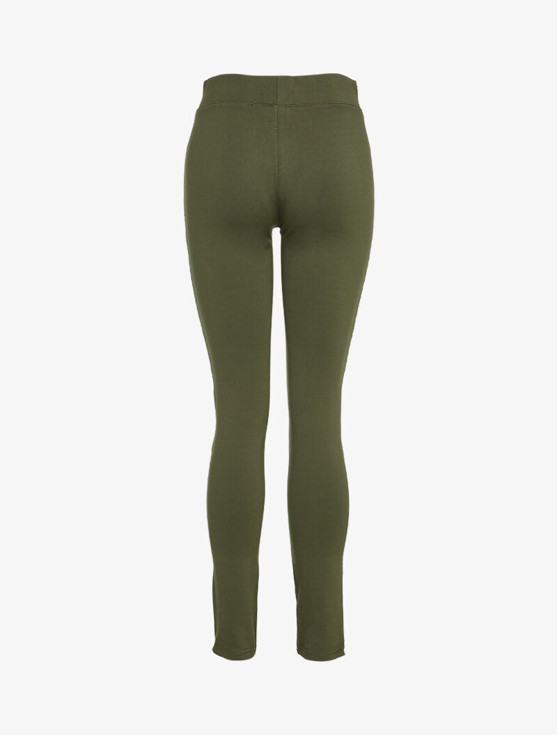 Legging à cuisses stylisées - Kaki - 2