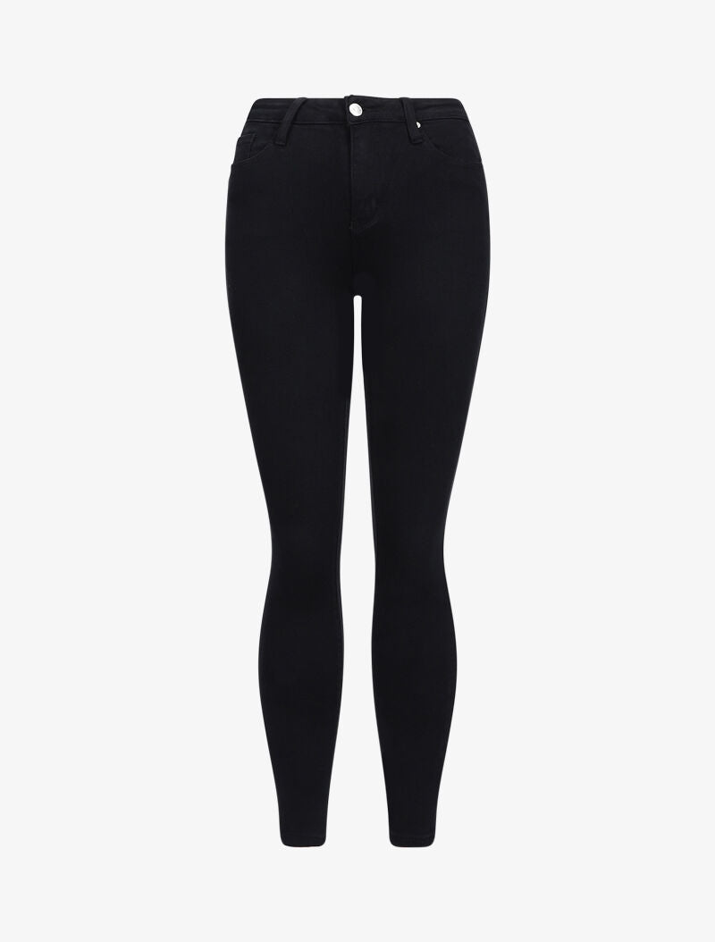 Jean stretch à taille haute coupe skinny - Noir - 4