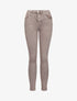 Jean stretch à taille haute coupe skinny - Beige - 1