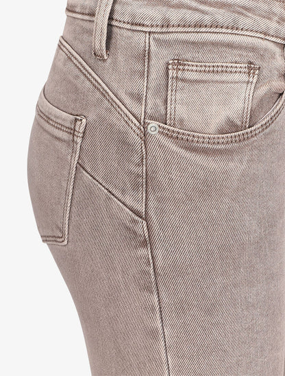 Jean stretch à taille haute coupe skinny - Beige - 3