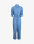 Combinaison en jean coupe droite - Bleu denim - 4
