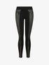 Legging bimatière ultra skinny zippé - Noir - 4