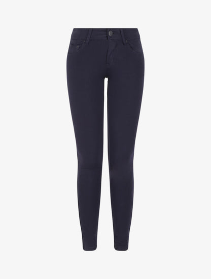 Pantalon ultra skinny à taille basse - Marine - 1