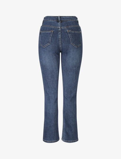 Jean bootcut à taille standard - Bleu - 2
