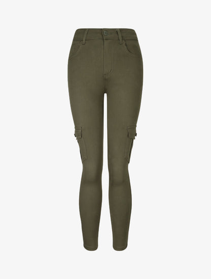 Jeans slim style cargo - Kaki - 4