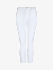 Pantalon 7/8 à revers - Blanc - 1